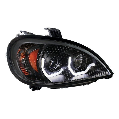 1996 - 2018 Freightliner Columbia "Blackout" Projection Headlight w/ LED Position Light