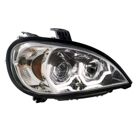 1996 - 2018 Freightliner Columbia Chrome Projection Headlight w/ LED Position Light