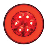 21 LED 4" "GLO" Stop, Turn & Tail Light - Red LED/Clear Lens