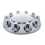 Economy Chrome Dome Front Axle Cover w/ 33mm Nut Cover - Thread-On
