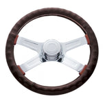 18" Steering Wheel Cover - Dark Brown
